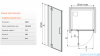 Sanplast Space Line DJ2L/SPACE drzwi prysznicowe 80x203 cm lewa przejrzyste 600-100-1620-42-401